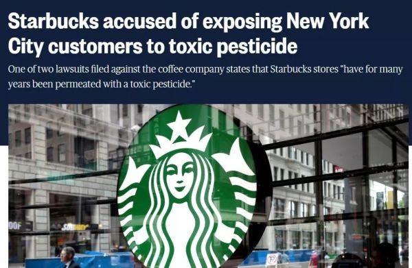 Starbucks in New York is accused of using highly toxic dichlorvos pesticides in more than 100 stores