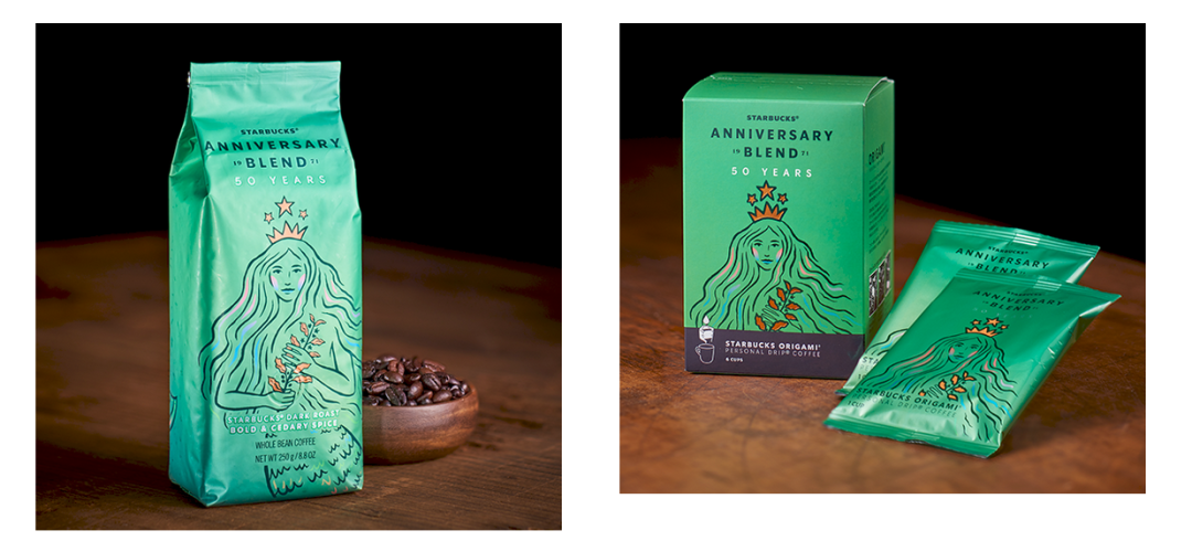 Starbucks five-year-old limited model 2021 50-year-old star father's anniversary limited design is gone with the wind.